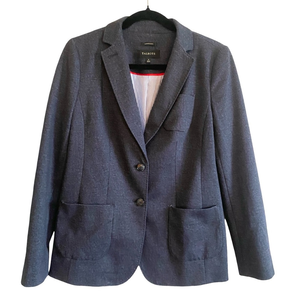 Talbots Women’s Aberdeen Blazer Charcoal Lined
